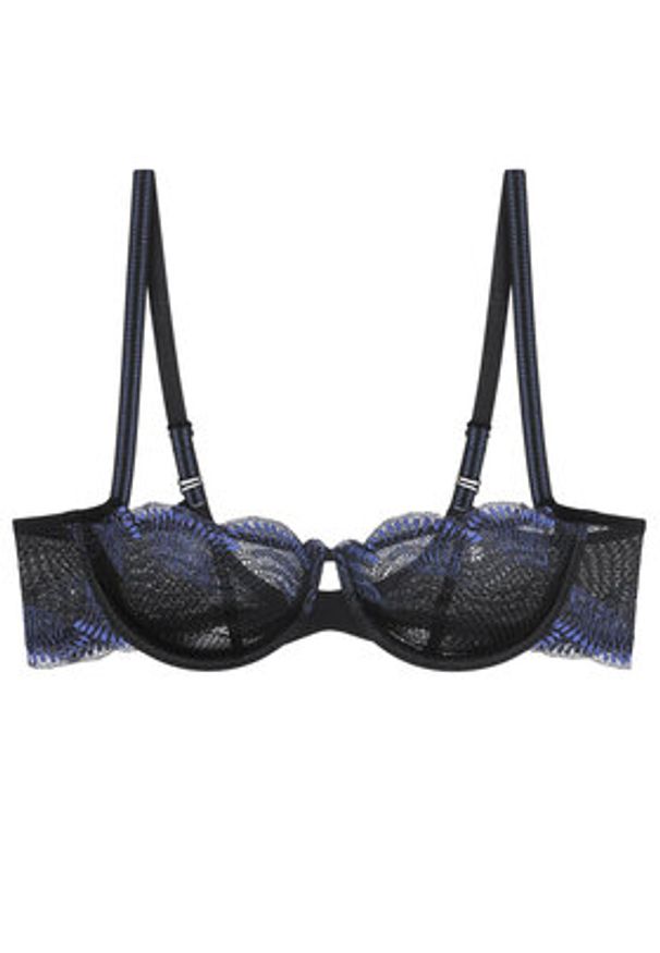 Triumph Biustonosz balkonetka Comfort Glam 10224928 Czarny. Kolor: czarny. Materiał: syntetyk