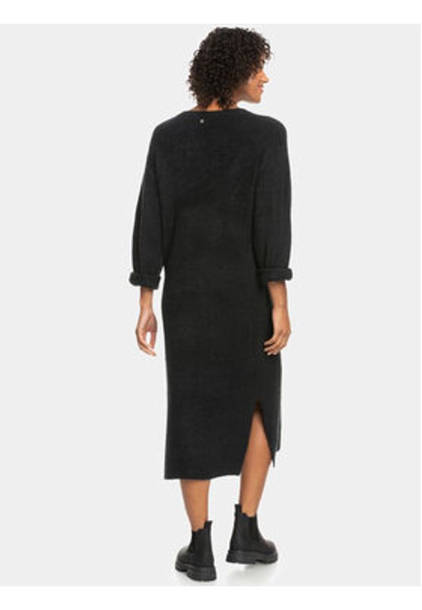Roxy Sukienka dzianinowa Winter Escape Ktdr ERJKD03449 Szary Regular Fit. Kolor: szary. Materiał: syntetyk