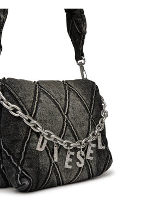 Diesel Torebka Charm-D X09597P6330 Czarny. Kolor: czarny