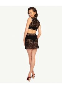 MISSION SWIM - Koronkowa sukienka mini Cindy. Kolor: czarny. Materiał: koronka. Wzór: ażurowy, koronka #5