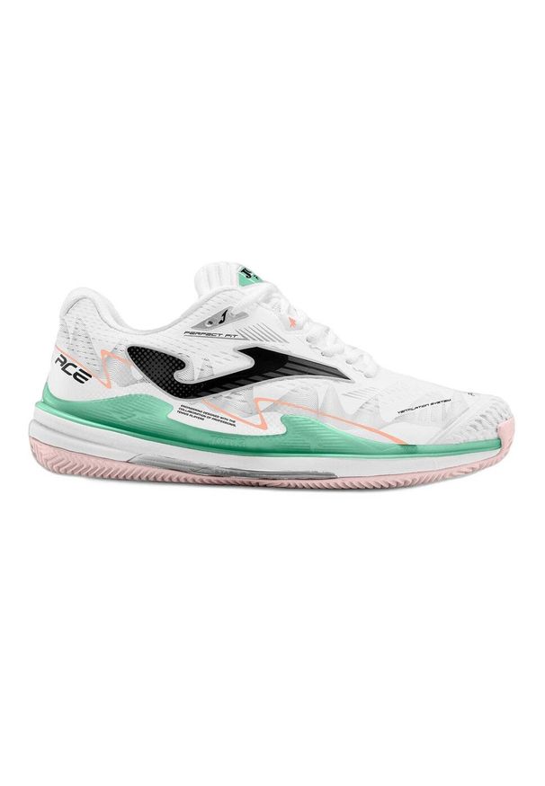Buty tenisowe damskie Joma Ace Lady Clay. Kolor: biały, zielony, wielokolorowy. Sport: tenis