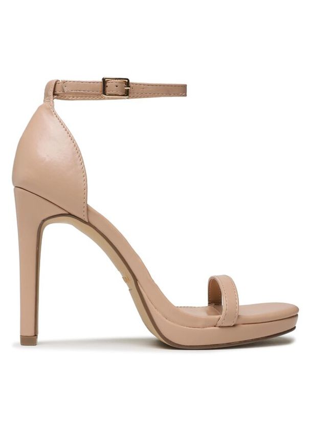 DeeZee Sandały LS5133-10 Beżowy. Kolor: beżowy. Materiał: skóra