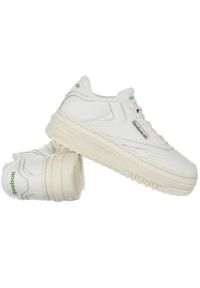 Buty do chodzenia damskie Reebok Club C Extra. Kolor: biały. Materiał: materiał, skóra, syntetyk. Szerokość cholewki: normalna. Model: Reebok Club. Sport: turystyka piesza