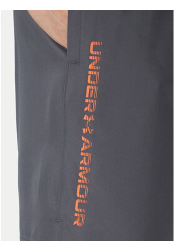 Under Armour Szorty sportowe Ua Woven Wdmk Shorts 1383356 Szary Loose Fit. Kolor: szary. Materiał: syntetyk