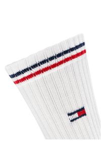 TOMMY HILFIGER - Tommy Hilfiger Zestaw 2 par wysokich skarpet damskich 701228176 Biały. Kolor: biały. Materiał: materiał, bawełna #3