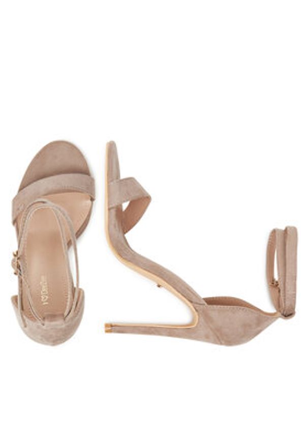 DeeZee Sandały LB0607-1 Beżowy. Kolor: beżowy. Materiał: materiał, syntetyk