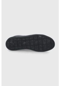 Superdry Buty kolor czarny. Nosek buta: okrągły. Zapięcie: sznurówki. Kolor: czarny. Materiał: guma