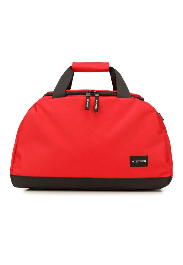 Wittchen - Torba podróżna basic mała. Kolor: wielokolorowy, czerwony, czarny. Materiał: poliester. Styl: sportowy, casual