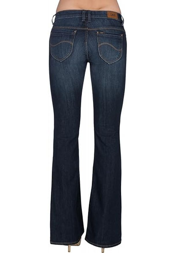 Lee - LEE ANNETTA DAMSKIE SPODNIE JEANSOWE EVENING BLUE L323AAKS