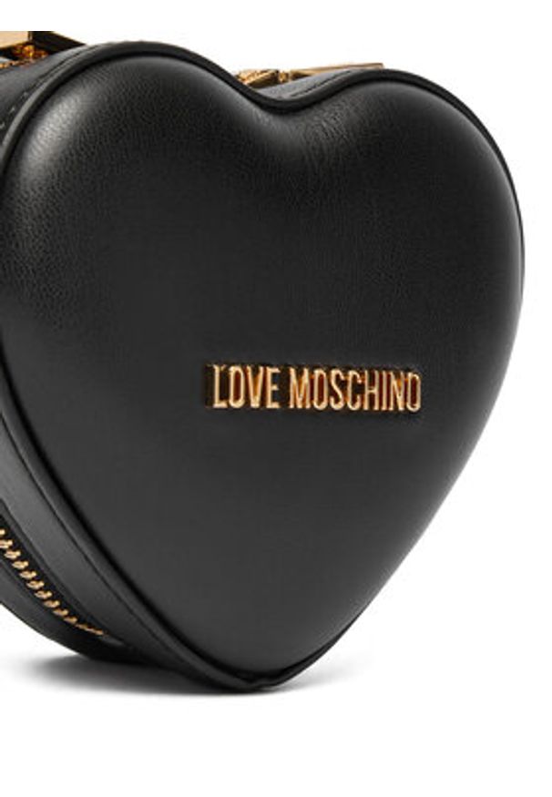 Love Moschino - LOVE MOSCHINO Torebka JC4326PP0NKV0000 Czarny. Kolor: czarny. Materiał: skórzane