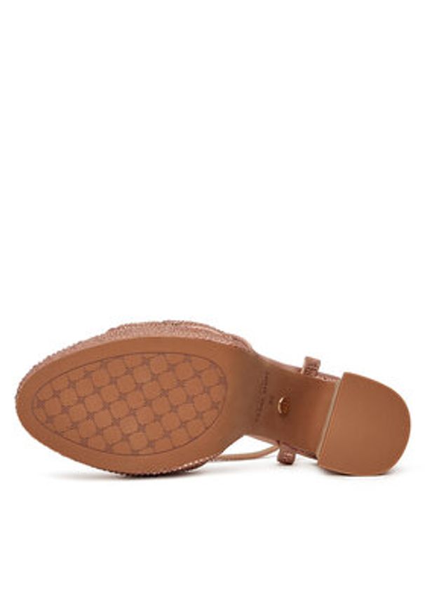 Nine West Sandały S3SH005-01A Różowy. Kolor: różowy. Materiał: materiał