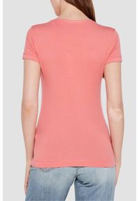 Guess - GUESS Różowy damski t-shirt Mini. Kolor: różowy #5