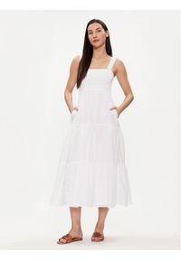 Seafolly Sukienka letnia 54865-DR Biały Regular Fit. Kolor: biały. Materiał: bawełna. Sezon: lato #1