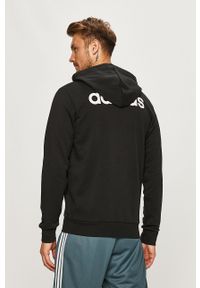 Adidas - adidas - Bluza. Okazja: na co dzień. Typ kołnierza: kaptur. Kolor: czarny. Materiał: bawełna, poliester, materiał, dzianina. Wzór: gładki. Styl: casual #6