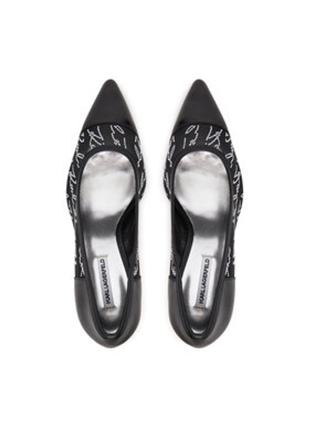 Karl Lagerfeld - KARL LAGERFELD Szpilki Sarabande KL30906A Czarny. Kolor: czarny. Materiał: skóra. Obcas: na szpilce