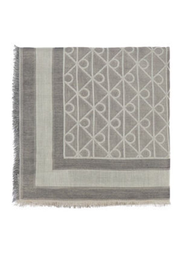 Calvin Klein Chusta Emblem Aop Jacquard Square Scarf LV04F8080G Granatowy. Kolor: niebieski