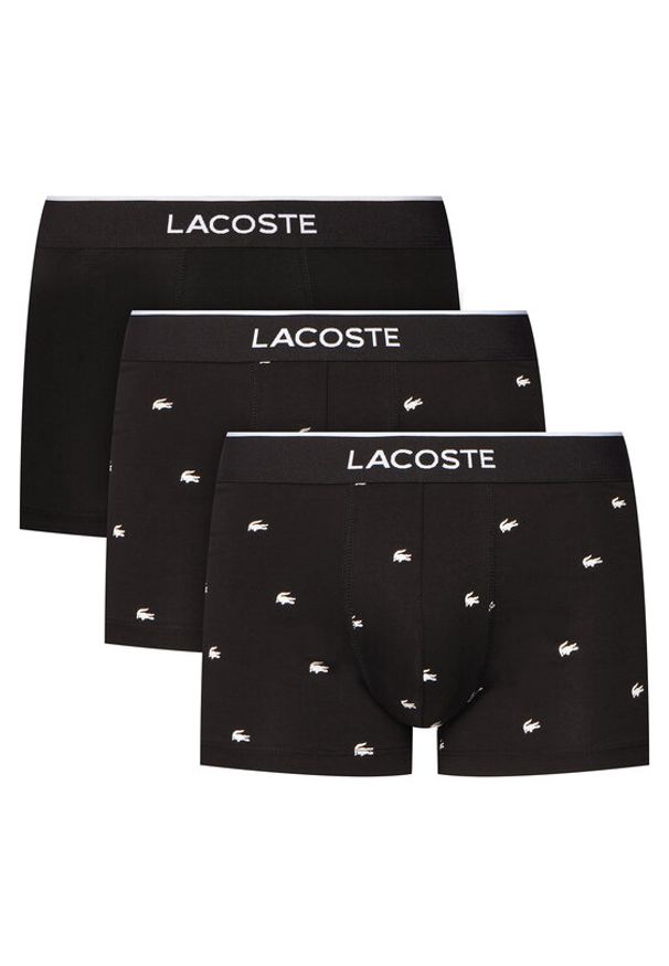 Lacoste Komplet 3 par bokserek 5H1299 Czarny. Kolor: czarny. Materiał: bawełna