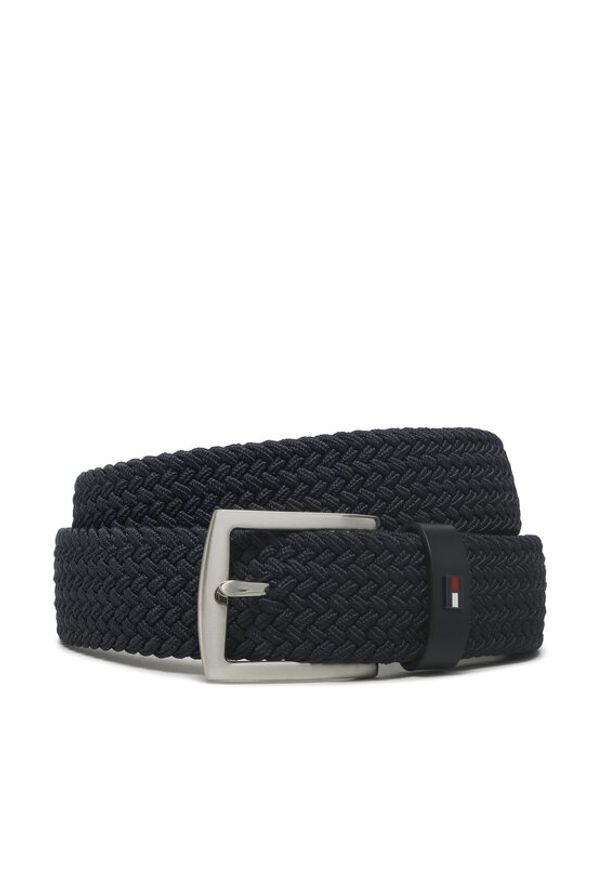 TOMMY HILFIGER - Pasek Męski Tommy Hilfiger. Kolor: niebieski