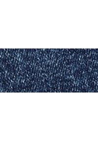 TOP SECRET - Spodnie jeansowe damskie skinny. Stan: podwyższony. Kolor: niebieski. Materiał: jeans. Wzór: aplikacja. Sezon: zima