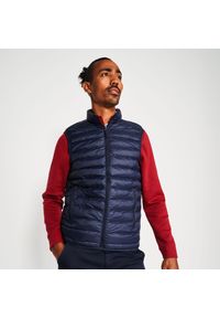 INESIS - Kamizelka do golfa męska Inesis MW500 ciepła. Typ kołnierza: golf. Kolor: niebieski. Materiał: poliester, materiał, poliamid. Długość rękawa: bez rękawów. Sport: golf #1