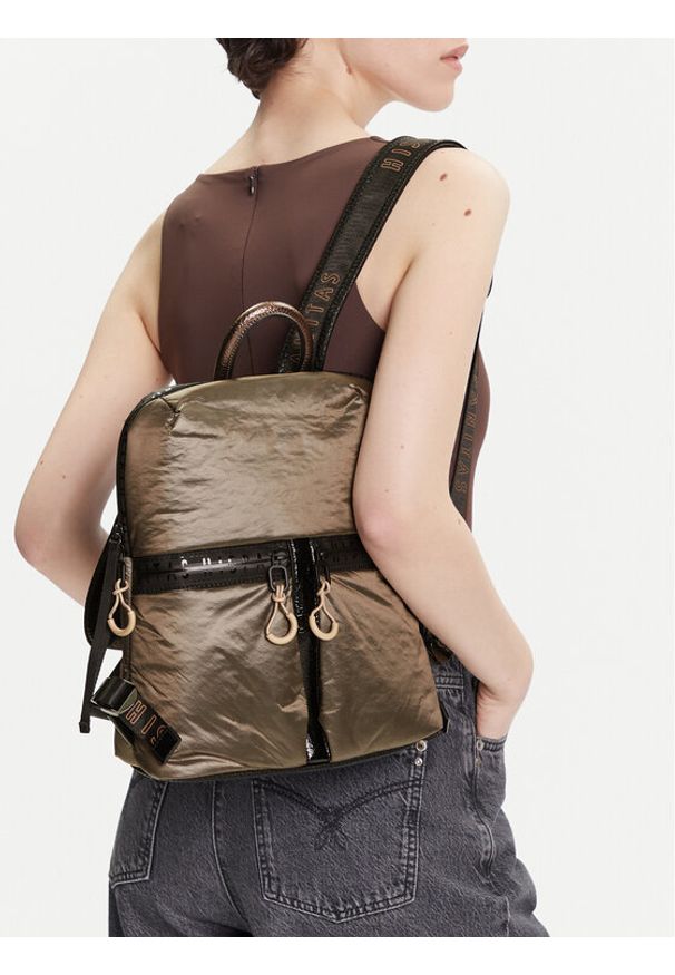 Hispanitas Plecak BI254159 Brązowy. Kolor: brązowy. Materiał: skóra