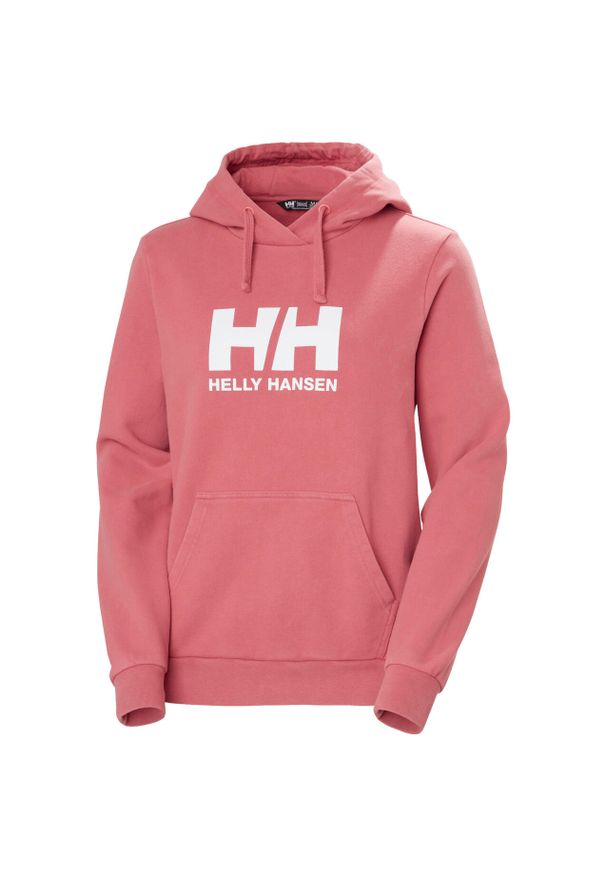 Kurtka dresowa damska z logo Helly Hansen 2.0. Kolor: czerwony. Materiał: dresówka