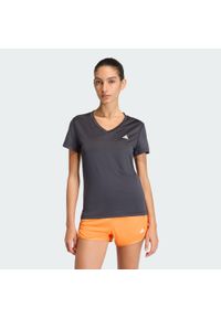 Adidas - Koszulka Workout Essentials V-Neck. Kolor: czarny, wielokolorowy, biały. Technologia: ClimaCool (Adidas). Sport: fitness #1