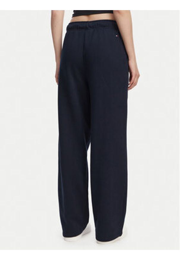 TOMMY HILFIGER - Tommy Hilfiger Spodnie dresowe Logo Exaggerated Seam WW0WW50783 Granatowy Relaxed Fit. Kolor: niebieski. Materiał: bawełna