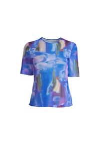 CASALL - Koszulka Sportowa Damska Casall Sheer Mesh Tee Oddychająca Szybkoschnąca. Kolor: wielokolorowy. Materiał: mesh. Sport: joga i pilates