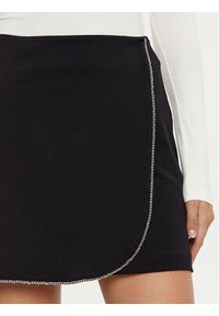 Guess Spódnica mini W5RD85 KCMU2 Czarny Regular Fit. Kolor: czarny. Materiał: syntetyk #11