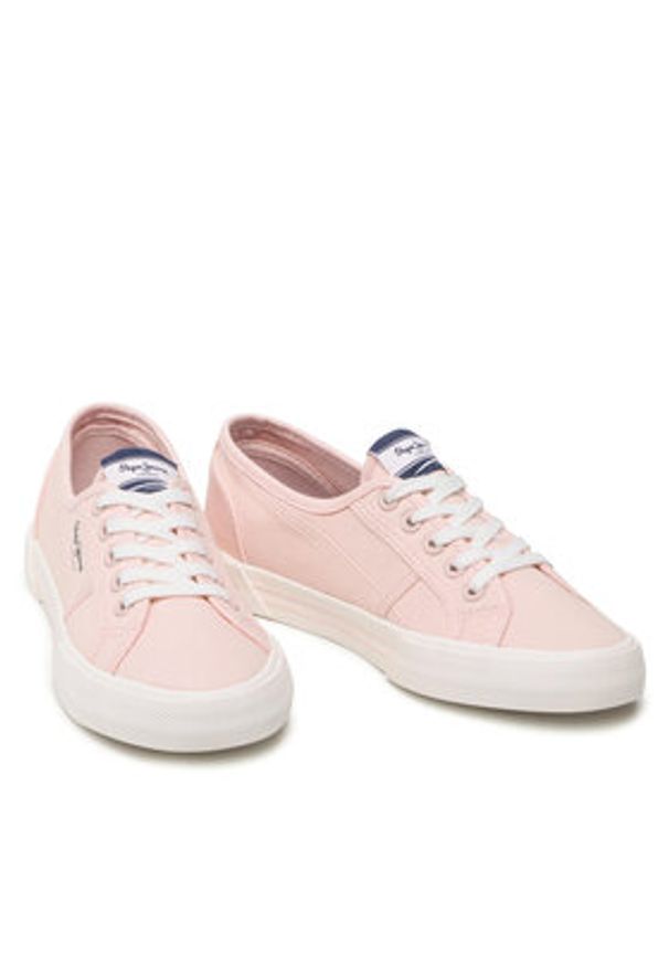 Pepe Jeans Tenisówki Brady W Basic PLS31287 Różowy. Kolor: różowy. Materiał: materiał