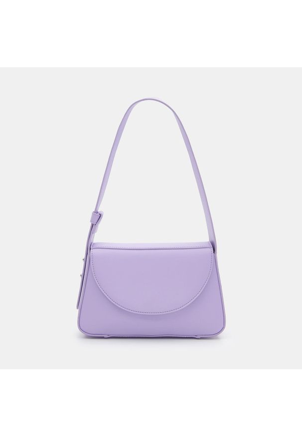 Sinsay - Torebka bagietka - Fioletowy. Kolor: fioletowy