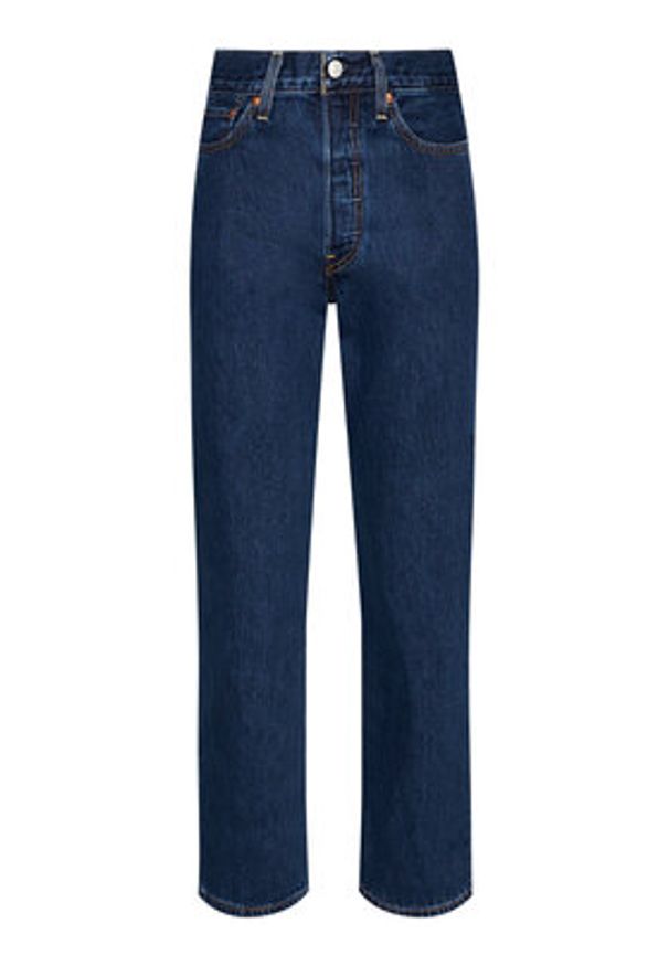 Levi's® Jeansy Ribcage Ankle 72693-0072 Granatowy Straight Fit. Kolor: niebieski