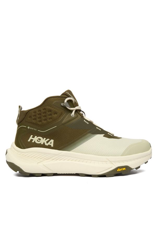 HOKA - Trekkingi Hoka. Kolor: zielony. Sport: turystyka piesza