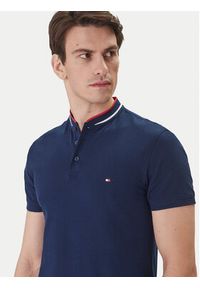 TOMMY HILFIGER - Tommy Hilfiger Polo Mao MW0MW34752 Granatowy Slim Fit. Typ kołnierza: polo. Kolor: niebieski. Materiał: bawełna #3
