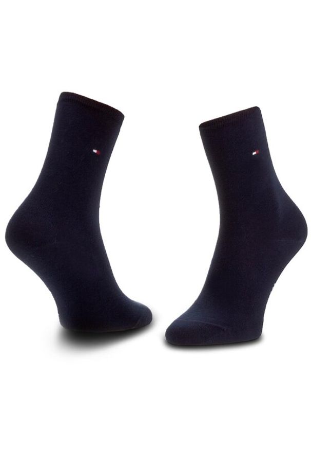 TOMMY HILFIGER - Tommy Hilfiger Skarpety długie 371221 Granatowy. Kolor: niebieski. Materiał: materiał