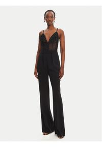 Elisabetta Franchi Kombinezon TU-049-52E2-V560 Czarny Regular Fit. Kolor: czarny. Materiał: syntetyk