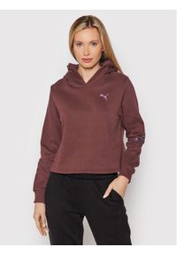 Puma Bluza Cyber 848180 Bordowy Regular Fit. Kolor: czerwony. Materiał: bawełna