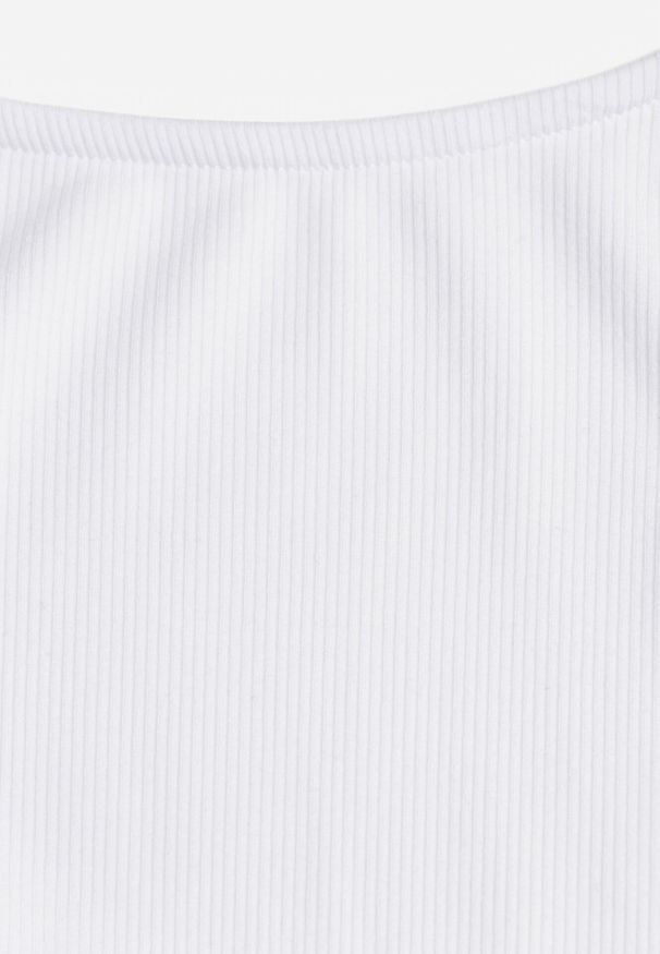 Born2be - Białe Body w Klasycznym Stylu Sadirise. Okazja: na co dzień. Kolor: biały. Długość rękawa: długi rękaw. Długość: długie. Styl: klasyczny