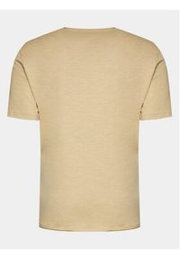Sisley T-Shirt 3WF0S101K Beżowy Slim Fit. Kolor: beżowy. Materiał: bawełna