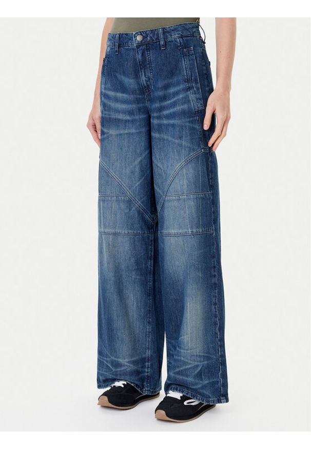 Guess Jeansy W5YA2F D5R0D Niebieski Baggy Fit. Kolor: niebieski