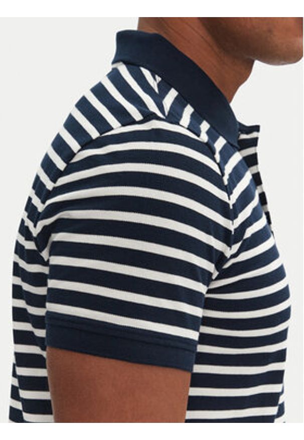 Tommy Jeans Polo DM0DM20676 Granatowy Slim Fit. Typ kołnierza: polo. Kolor: niebieski. Materiał: bawełna