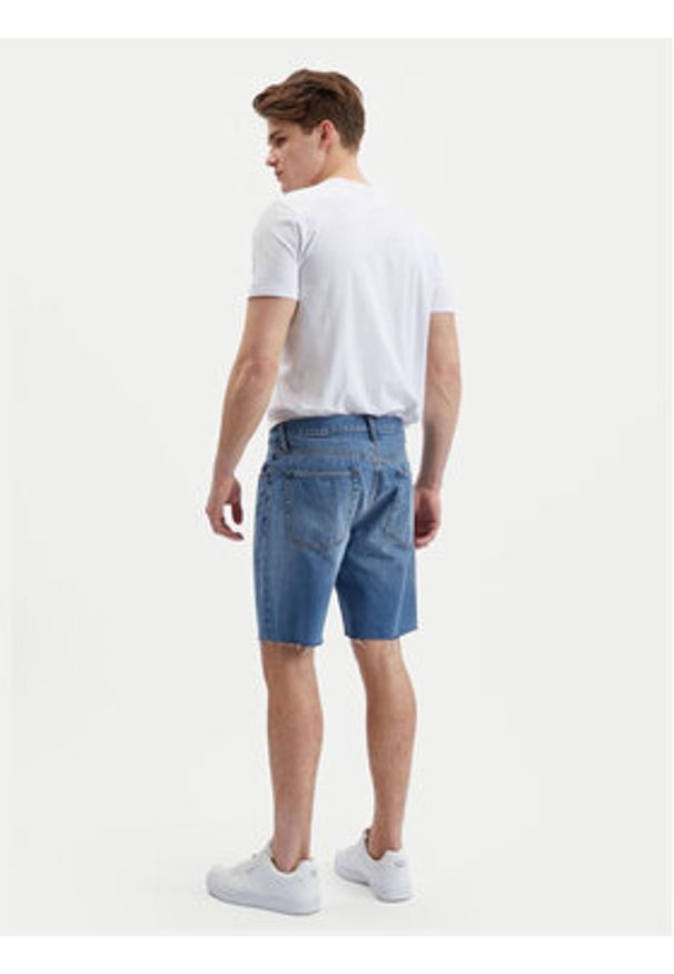 GAP - Gap Szorty jeansowe 602502-00 Niebieski Straight Fit. Kolor: niebieski. Materiał: bawełna