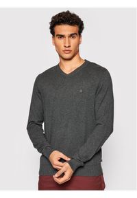 Jack&Jones PREMIUM Sweter Bluray 12195588 Szary Regular Fit. Kolor: szary. Materiał: bawełna