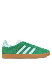 Adidas - adidas Sneakersy Gazelle JH7218 Zielony. Kolor: zielony. Materiał: skóra, zamsz. Model: Adidas Gazelle