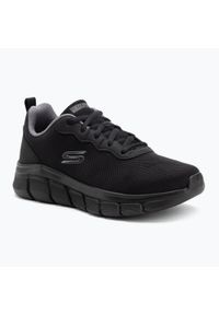 skechers - Buty męskie Skechers Bobs Sport B Flex Icy Edge. Kolor: czarny. Model: Skechers Sport
