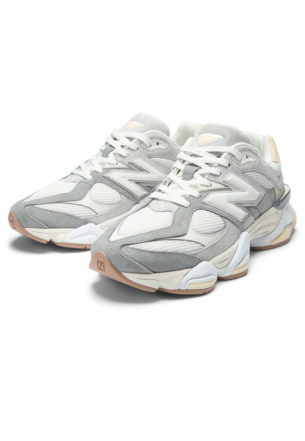 Buty unisex New Balance U9060AUB – szare. Kolor: szary. Materiał: guma, skóra, materiał, syntetyk. Szerokość cholewki: normalna. Sport: turystyka piesza