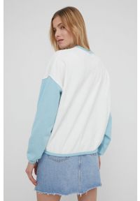 Quiksilver bluza bawełniana damska kolor biały z nadrukiem. Kolor: biały. Materiał: bawełna. Wzór: nadruk #5