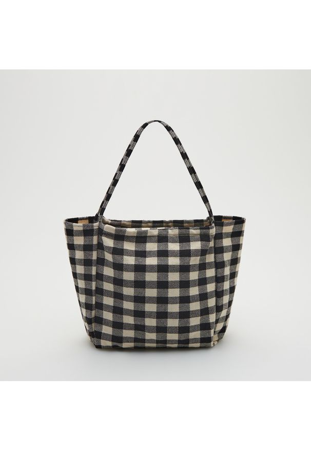 Reserved - Torba shopper - Czarny. Kolor: czarny