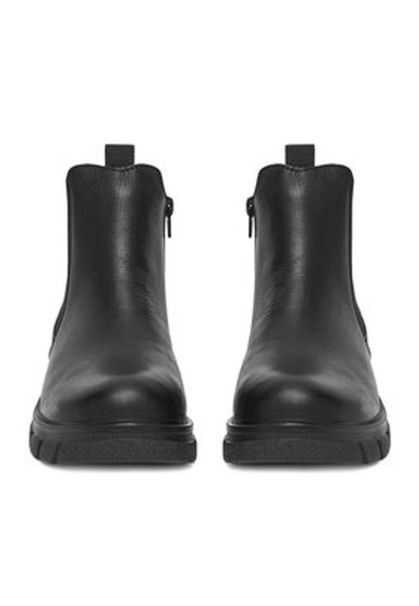 Rieker Sztyblety Z9150-00 Czarny. Kolor: czarny. Materiał: skóra